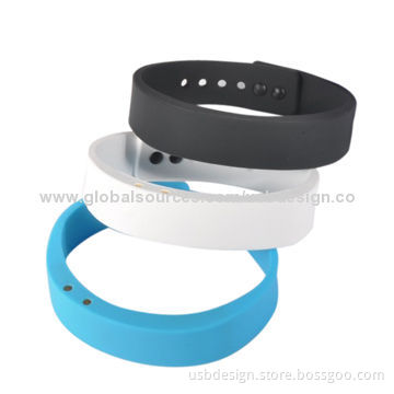 4 Colors TPU Bluetooth Best Activity Tracker Bracelets for Fitness Gifts